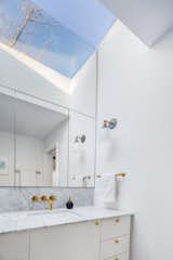 Master bath with reflected skylight