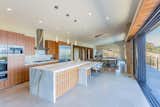 Healdsburg Home kitchen with wood cabinetry and marble finishes