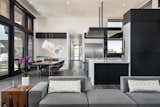 Great room with 18ft ceilings and rift white oak accents