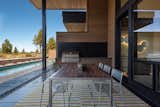 Outdoor shaded dining area and cooktop