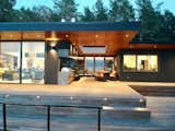 deck/outdoor living room at dusk