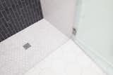 Eichler home in Concord, CA - Shower featuring Fire Clay Tile.  Photo 6 of 6 in Mid Century Modern Bathrooms by John Shum