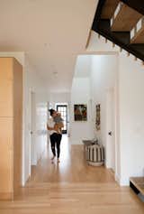 looking through the old portion of house to entry