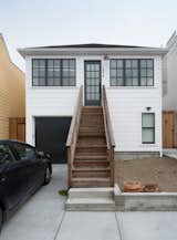 facade with windows and doors to match original porch
