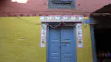 Nepalese door near Khatmandu