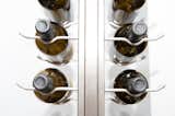Wall Series metal wine racks can be attached to one or both sides of a  Floor to Ceiling Frame mount.