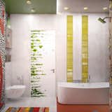 Kiev, Ukraine
architect: Alona Chezghanova, studio ' Noor design'
2018

Design of a bathroom interior. Gorgeous poster of tattooed men was created by Keith Haring in 1984.