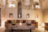 The House Hotel Cappadocia in the Turkish town of Ortahisar, Cappadocia, still retains original features like frescoes and crown moldings, while introducing modern amenities like sleek, freestanding baths and a luxury Haman spa.
