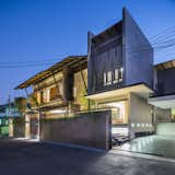 Exterior and House Building Type  Photo 9 of 11 in Cool, Asian Courtyard Home With A Brutalist Core