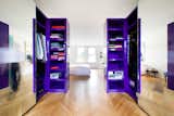 Shelves, Storage, One Piece, Table, Chair, and Bedroom  Bedroom Table Chair Storage Photos from Bright Bauhaus Colors Fill This Brick Edwardian House in London