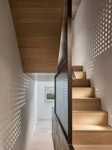 Staircase and Wood Tread  Photos from Transparent Perforated Circles Bring Light and Movement to This London Terrace House