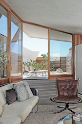 "We are a ‘little slice of heaven’ for any architecture, interior design, and midcentury modern aficionado," says Beckmann. The units are available for rent through Boutique Homes.