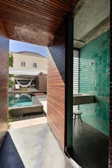 Outdoor, Decking Patio, Porch, Deck, Small Pools, Tubs, Shower, and Back Yard  Photos from An Architect Renovates His 1920s Home in Portugal, While Preserving the Exterior Shell