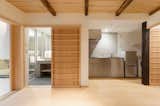 Kitchen, Metal, Metal, Light Hardwood, Recessed, Refrigerator, Cooktops, and Drop In  Kitchen Light Hardwood Drop In Metal Photos from Stay in a Historic Japanese Townhouse in Kyoto That Was Saved From Ruin
