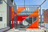 As part of the renovation and expansion of an existing two-story home in Brooklyn, which used to be a 1930s carriage house, LOT-EK created a rooftop extension made of colorful, stacked shipping containers.