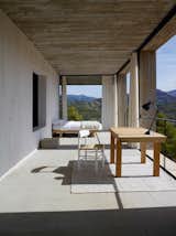 At Casa Solo Pezo, a holiday rental property in Aragon, Spain, architect Pezo Von Ellrichshausen of Solo Office followed the proportions and interior layouts of traditional Mediterranean homes with a strong indoor/outdoor connection, and created a bedroom within a balcony terrace.