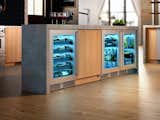 Kitchen, Wine Cooler, Wood Cabinet, Medium Hardwood Floor, and Concrete Counter Perlick wine cooler  Photo 7 of 7 in 7 Design Tips For a Chef-Worthy Kitchen