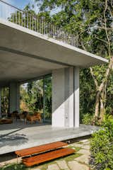 Outdoor, Trees, Front Yard, Walkways, Hardscapes, and Concrete Patio, Porch, Deck  Photo 8 of 32 in 6 by Gisela from A Concrete Home in Brazil Lets the Owners Practically Live in the Jungle