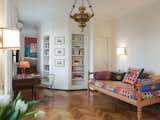 Office, Study Room Type, Chair, Bookcase, Desk, Lamps, and Medium Hardwood Floor  Photos from 8 Marvelous Apartments You Should Absolutely Rent in Milan