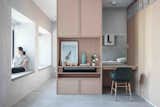 Office, Chair, Desk, Shelves, and Storage Inspired by modern Japanese minimalism, Hong Kong practice JAAK demolished the walls of this two-bedroom apartment and remodelled it into a studio with an  Photos from 10 Zen Homes That Champion Japanese Design