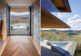 Outdoor, Trees, Small, Plunge, Concrete, Concrete, and Hot Tub  Outdoor Concrete Concrete Hot Tub Photos from An Angular Mountain Retreat in Colorado Captures Breathtaking Views