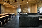 Interior of a restaurant by Kengo Kuma.