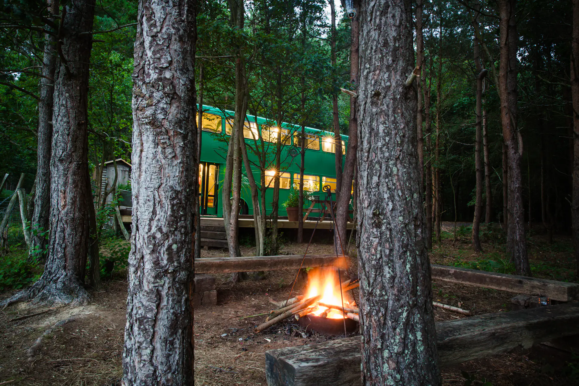 This Double-Decker Bus Offers an Eclectic Glamping Experience - Photo 12 of 12 -