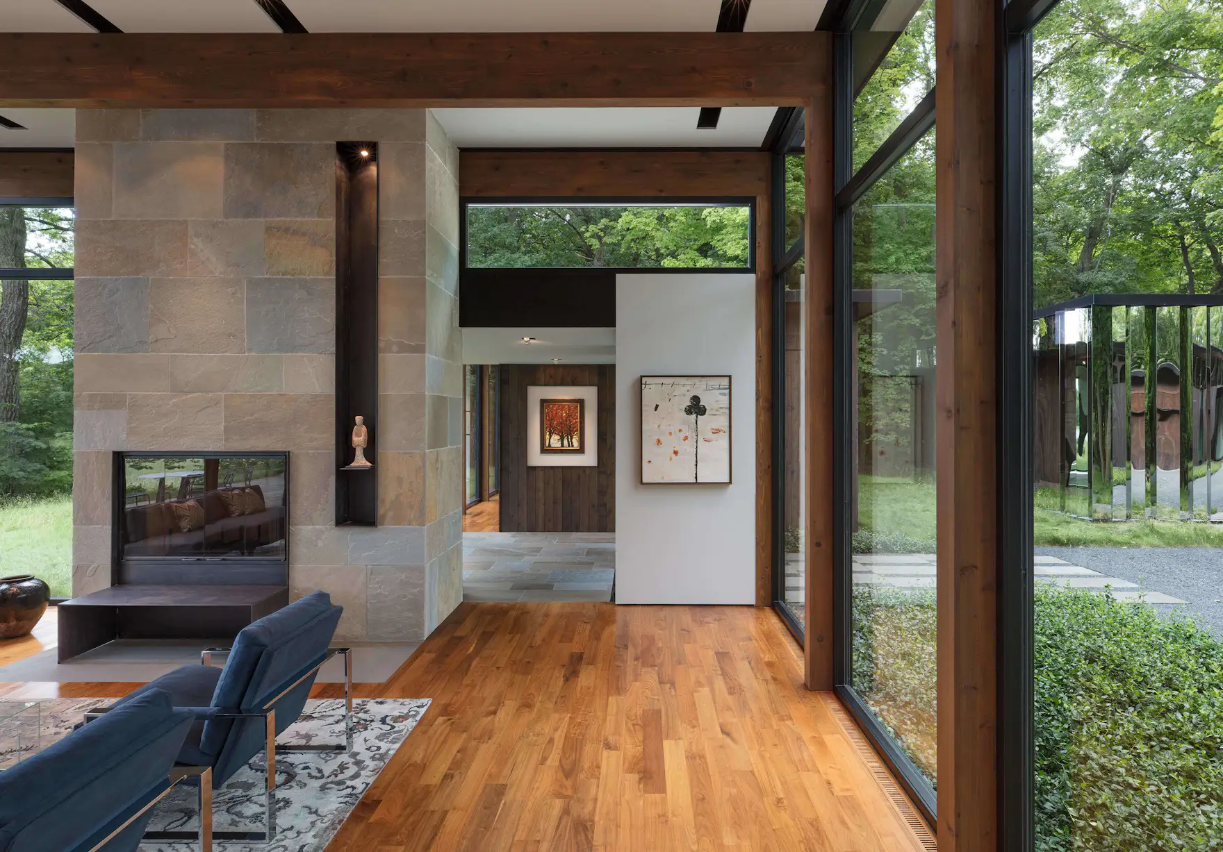 This Glass House and "Shiny Shed" Merge With Nature in Minnesota Dwell