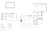 Floor plan drawing.  Photo 16 of 16 in This Glass House and "Shiny Shed" Merge With Nature in Minnesota