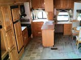 The kitchen before the renovation.  Photo 3 of 16 in Hit the Road With This Chic Camper on Sale For $28K