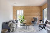 The living room of Ink, a Honka Fusion home furnished by interior designer Jonna Kivilahti.
