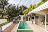 Outdoor, Large, Large, Trees, Plunge, Lap, Side Yard, and Walkways A pool and outdoor lounge area that's shaded by trees.  Outdoor Lap Plunge Photos from Composer Paul Buckmaster's Midcentury Gem Asks $1.39M