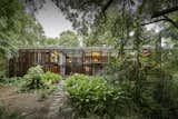 Exterior, Wood Siding Material, Metal Roof Material, Flat RoofLine, and House Building Type The house includes four bedroom, two bathroom, and artists’ studio.  Photos from This Brisbane Home For Sale Is a Lush Sanctuary