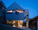 Exterior, House Building Type, and Gable RoofLine A house in Kobe by Fumiaso Architects &amp; Associates  Photo 2 of 17 in This Whimsical Home in Japan Encourages Play and Exploration
