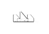 A cross-sectional drawing.

  Photo 11 of 12 in Five Modular Cabins Form a Sculptural Catskill Abode