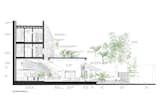 Sectional drawing  Photo 13 of 13 in A Vietnamese Abode Draws In Light With a Glass Atrium