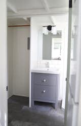 The bathroom includes hookups for a washer/dryer unit, as well as additional storage nooks.&nbsp; &nbsp;
