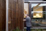 Windows, Wood, Sliding Window Type, and Picture Window Type The screens help control sunlight penetration and passive solar radiation.  Photos from Wooden Screens Shade This Sustainable Melbourne Residence