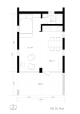Floor plan drawing for DD 26