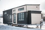 Exterior, Wood Siding Material, and Tiny Home Building Type Completed in 2017, this 485-square-foot house is the team’s latest and largest tiny home.  Photo 18 of 19 in This Canadian Trio Builds Contemporary Tiny Homes Starting Under $69K