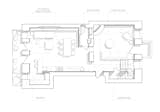 Lower floor plan drawing.