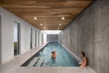 The heart of the house features an indoor swimming pool where the kids can splash around—even in winter.