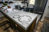 A custom concrete counter top by Set in Stone.