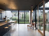 Willisdene House kitchen with stainless steel island