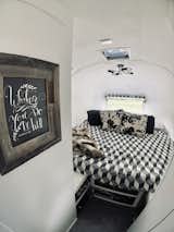After: Renovated Airstream Sovereign bedroom