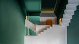 Staircase and Concrete Tread With Maze and Dream, the architect had to find a balance between the practical needs of a hotel suite and awe-inspiring, spatial effects.   Photos from Fall Under the Spell of This M.C. Escher-Inspired Hotel in China