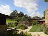 Outdoor, Garden, Grass, Trees, Flowers, and Shrubs Taliesin, Formal garden.  Photos from 8 Frank Lloyd Wright Buildings Vying For UNESCO World Heritage Status