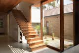 Suntrap House staircase and courtyard