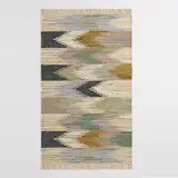 5 x 8’ Multicolor Abstract Chevron Cotton Kilim Sedona Area Rug