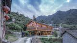 A Transparent Library Gleams at the Center of a Chinese Mountain Village